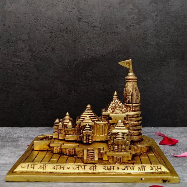 brass ram mandir temple height 5 inch