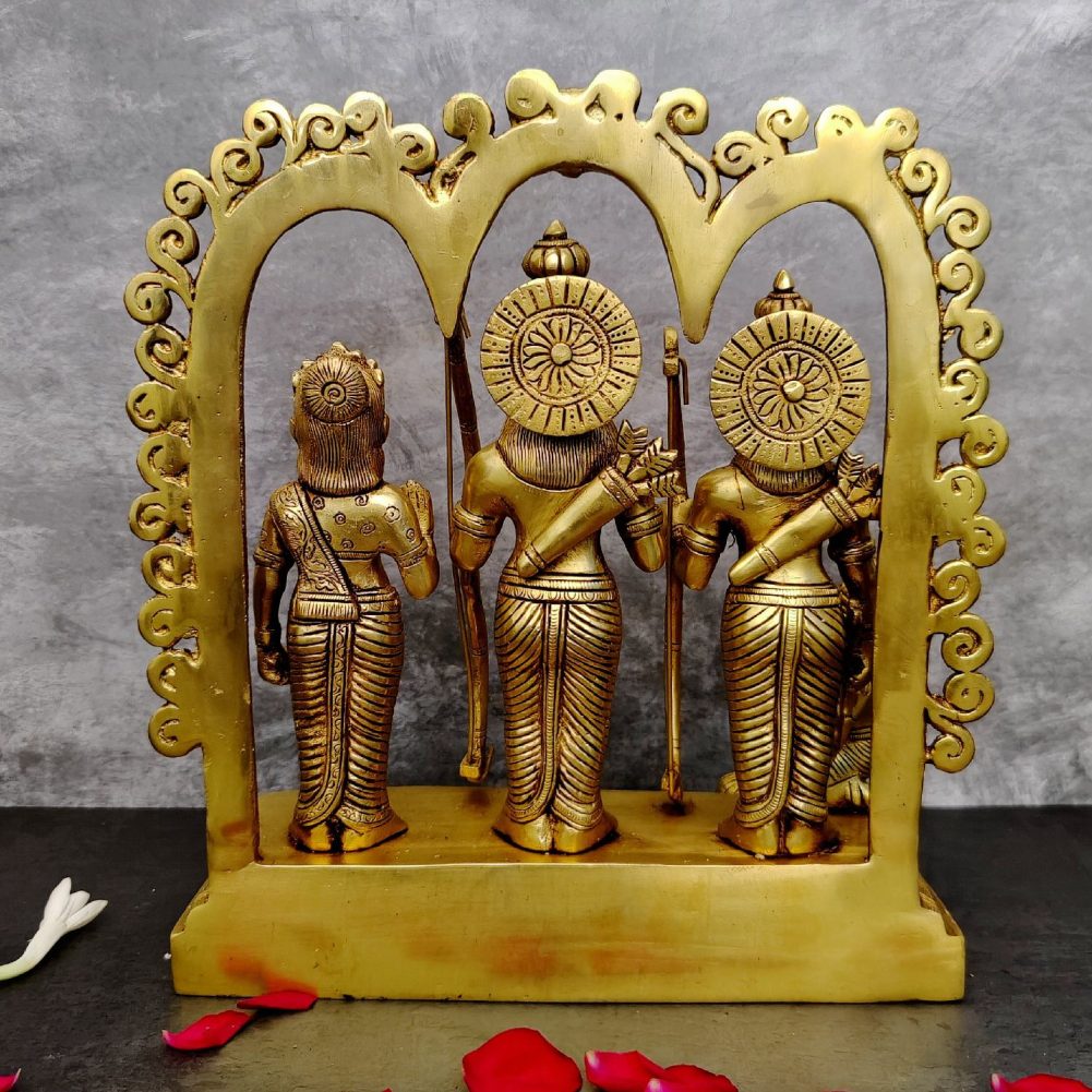 brass ram darbar frame idol height 12 inch