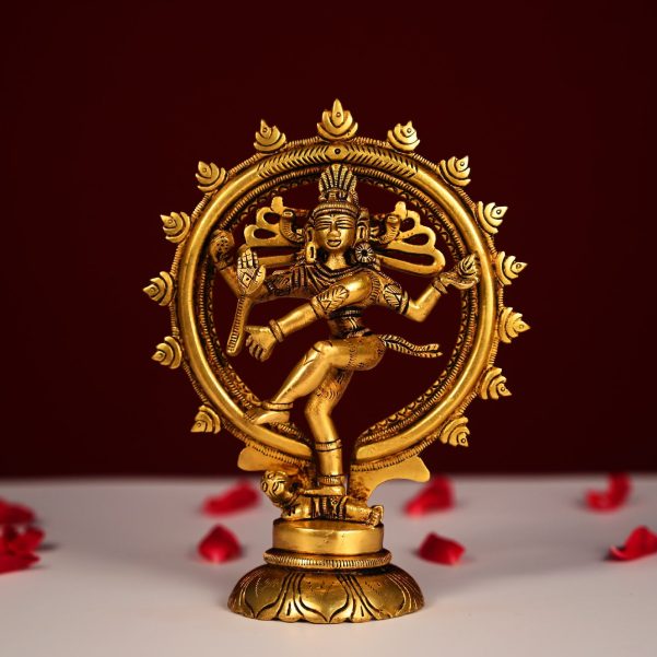 brass super fine natraja idol height 6.5 inch