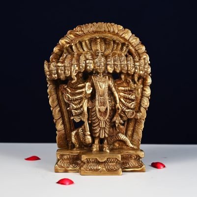 brass vishwaroopam vishnu statue height 11 inch