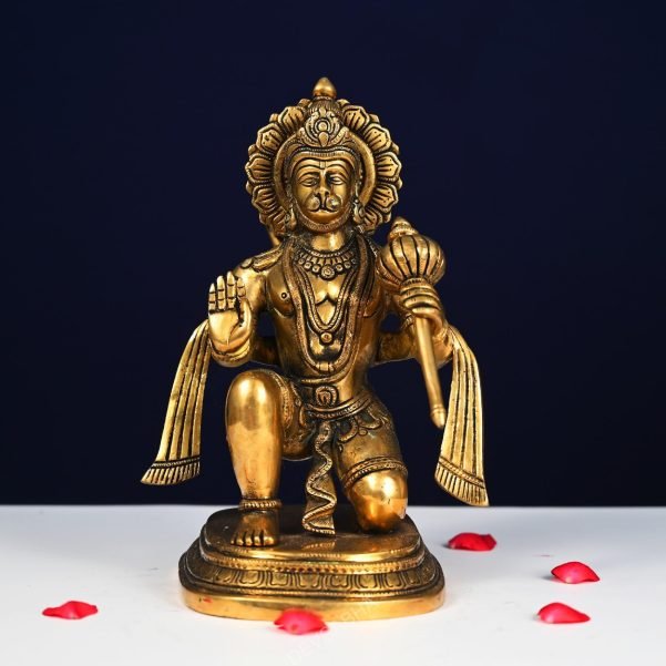 brass blessing hanuman idol height 11.5 inch