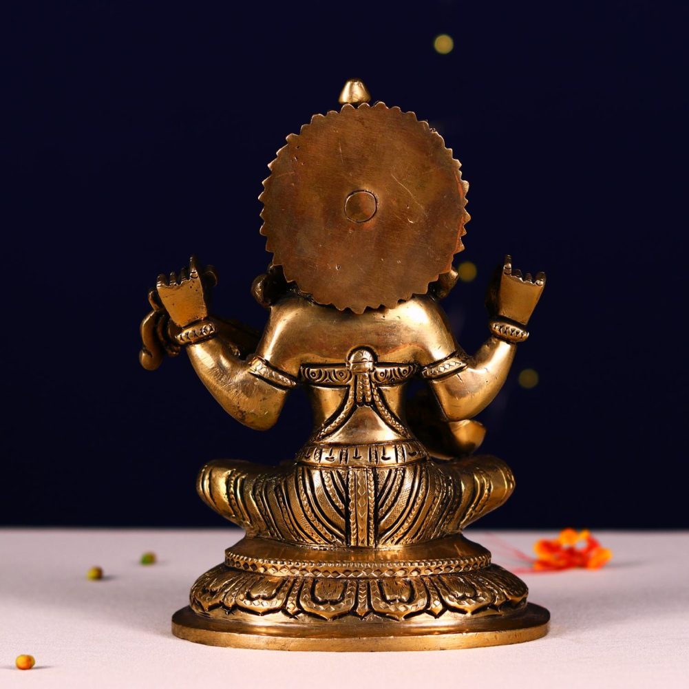 brass saraswati idol height 7 inch