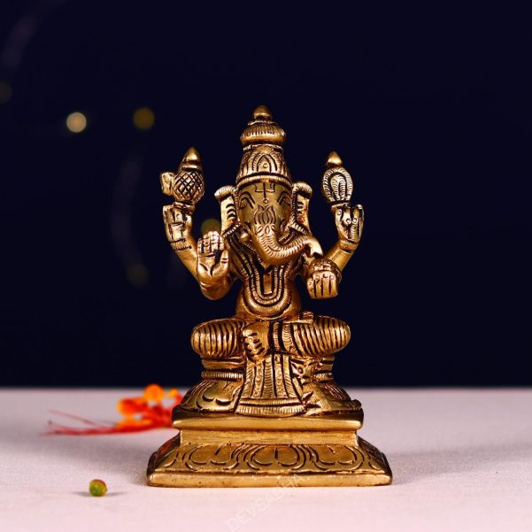 Ganesh Murti Brass height 4.5 inch