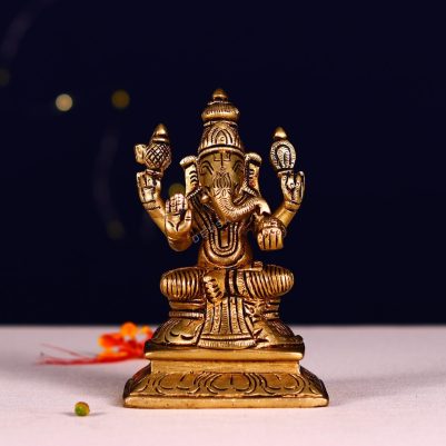 Ganesh Murti Brass height 4.5 inch