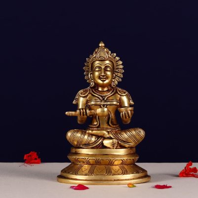 brass goddess annapurna idol height 7.5 inch