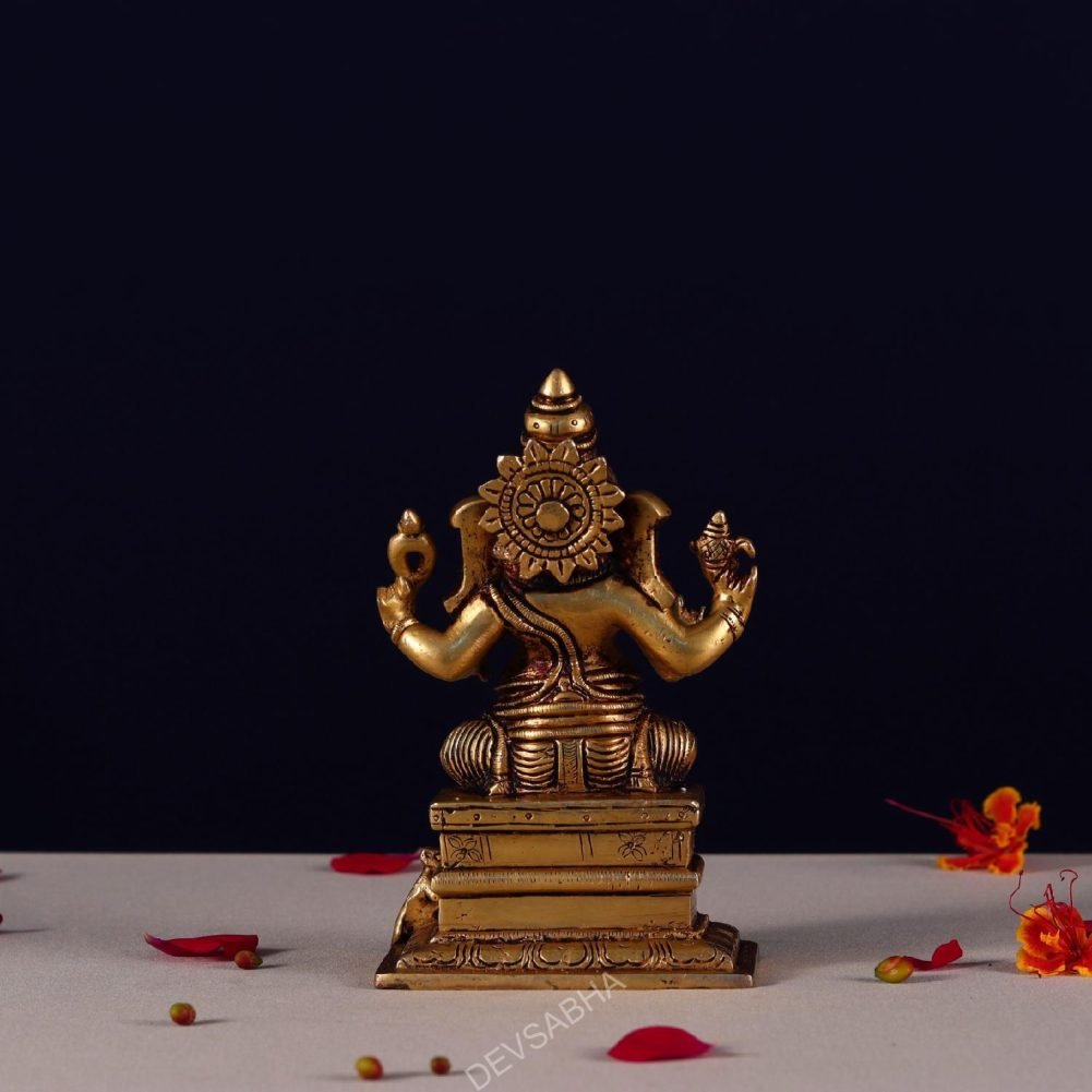 Buy Brass Ganesha Idols idol height 6.2 inch