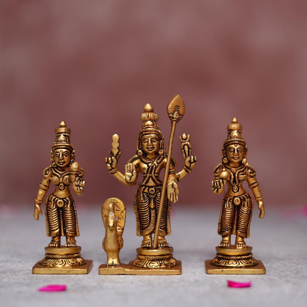 brass murugan idol