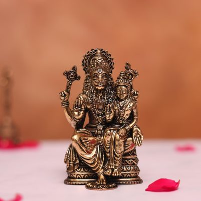 brass laxmi narasimha idol