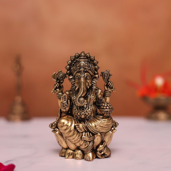 brass ganesh idol