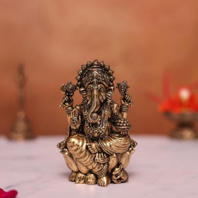 brass ganesh idol
