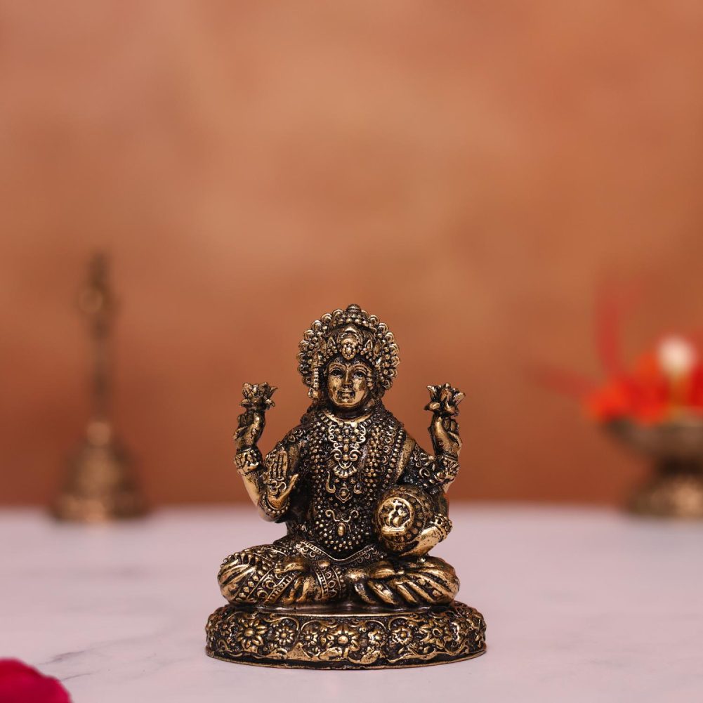 brass lakshmi murti