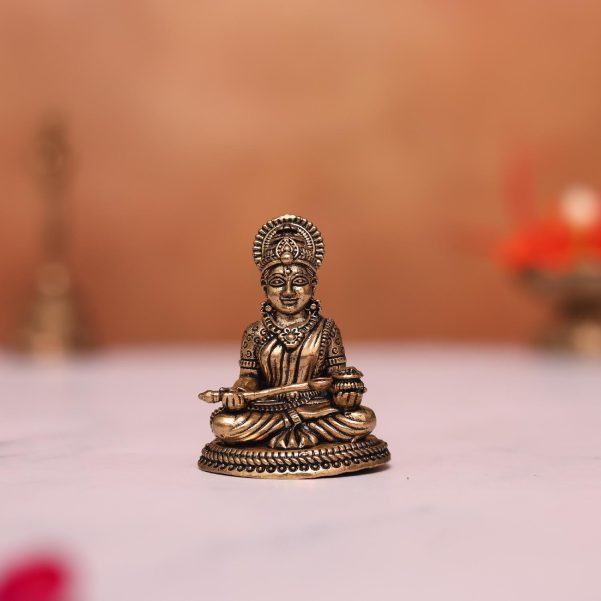 small brass annapurna idol