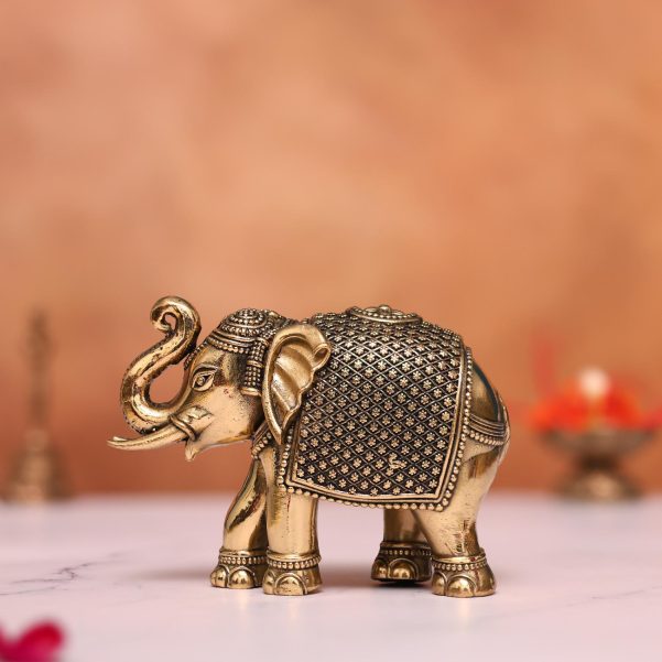 brass royal elephant