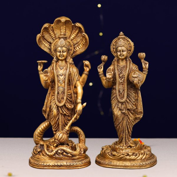 brass laxmi narayan murti height 17 inchbrass laxmi narayan murti height 17 inch