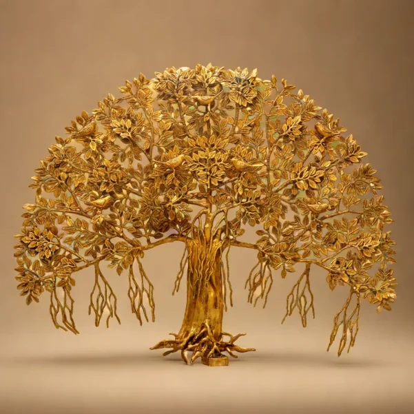 brass bodhi tree large for wall decore