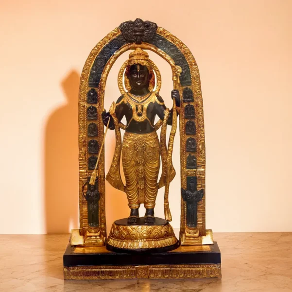 brass large ram lalla idol 53 inches